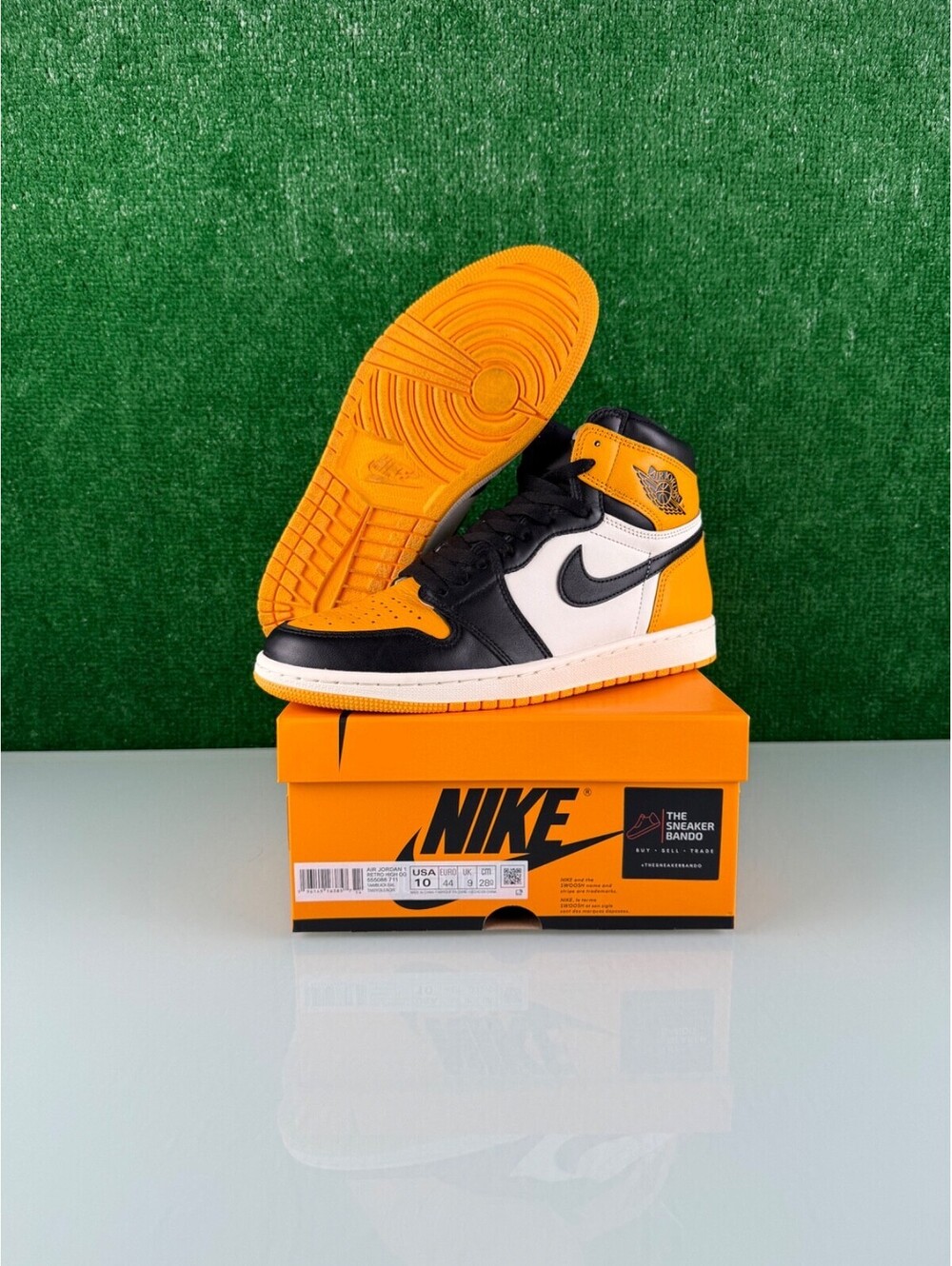 Size 10 - Jordan 1 Retro OG High Yellow Toe CLEAN